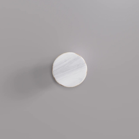 Wieszak ścienny VELNO okrągły minimalistyczny czarny