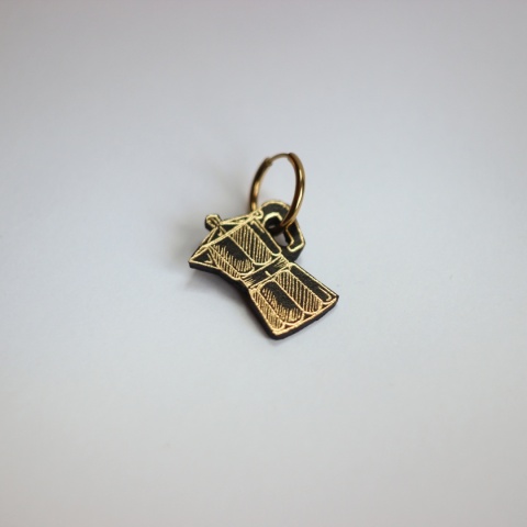 Zawieszka KAWIARKA złota